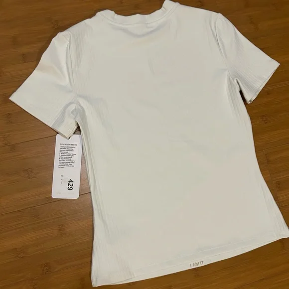 RHONE Snow White Short Sleeve Modern Ribbed Tee - Picture 2 of 4